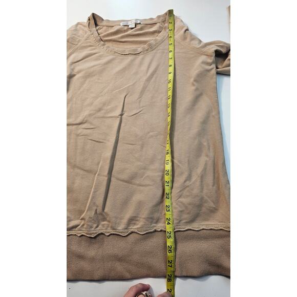 Boston proper sz S neutral raglan slub long sleeve minimalist tunic sweater top - Picture 7 of 8